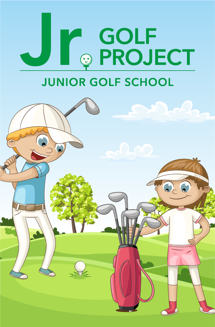 TOPイメージ・ゴルフをする親子の写真